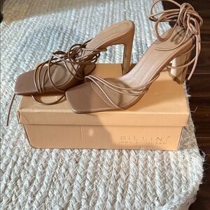 Billini Brown Strappy Heels